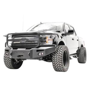 Fab Fours - Fab Fours FF18-H4550-1 Premium Winch Front Bumper with Grille Guard for Ford F150 2018-2020 - Image 3