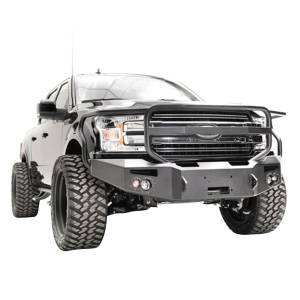 Fab Fours - Fab Fours FF18-H4550-1 Premium Winch Front Bumper with Grille Guard for Ford F150 2018-2020 - Image 4