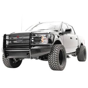 Fab Fours - Fab Fours FF18-K4560-1 Black Steel Front Bumper with Full Grille Guard for Ford F150 2018-2020 - Image 2