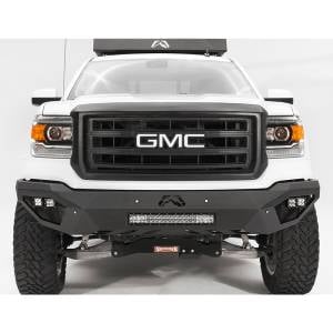Fab Fours - Fab Fours GS14-D3151-1 Vengeance Front Bumper with Sensor Holes for GMC Sierra 1500 2014-2015 - Image 1