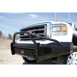 Fab Fours - Fab Fours GS14-K3162-1 Black Steel Front Bumper with Pre-Runner Guard for GMC Sierra 1500 2014-2015 - Image 3