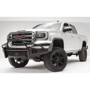 Fab Fours - Fab Fours GS16-K3962-1 Black Steel Front Bumper with Pre-Runner Guard for GMC Sierra 1500 2016-2018 - Image 2