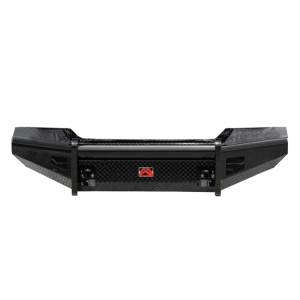 Exterior Accessories - Bumpers - Fab Fours - Fab Fours TT07-K1861-1 Black Steel Front Bumper for Toyota Tundra 2007-2013