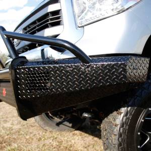 Fab Fours - Fab Fours TT07-K1862-1 Black Steel Front Bumper with Pre-Runner Bar Guard for Toyota Tundra 2007-2013 - Image 3