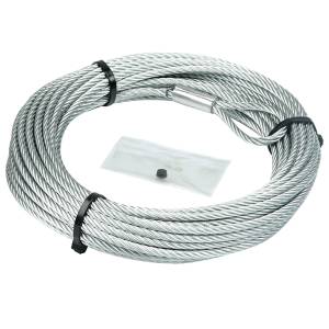 Warn - Warn 60076 Wire Rope 50'X3/16" - REPLACEMENT STEEL ROPE