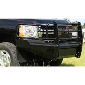 Fab Fours - Fab Fours CH11-S2760-1 Black Steel Front Bumper with Grille Guard for Chevy Silverado 2500HD/3500 2011-2014 - Image 2