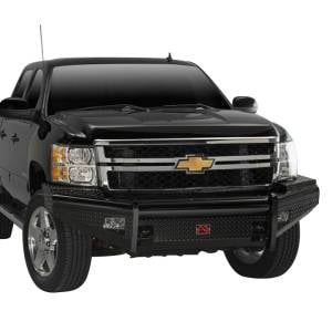 Fab Fours - Fab Fours CH11-S2761-1 Black Steel Front Bumper for Chevy Silverado 2500HD/3500 2011-2014