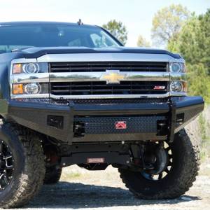 Fab Fours - Fab Fours CH11-S2761-1 Black Steel Front Bumper for Chevy Silverado 2500HD/3500 2011-2014 - Image 3