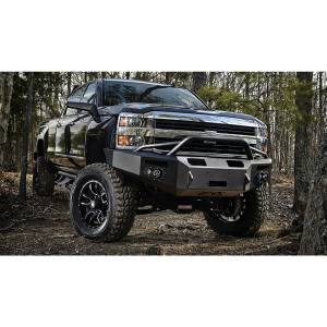 Fab Fours CH14-A3052-1 Premium Winch Front Bumper with Pre-Runner Guard for Chevy Silverado 2500HD/3500 2015-2019