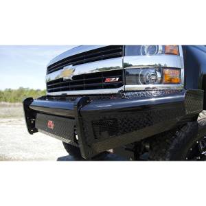 Fab Fours - Fab Fours CH14-S3061-1 Black Steel Front Bumper for Chevy Silverado 2500HD/3500 2015-2019 - Image 2