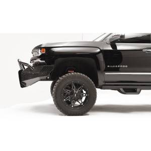 Fab Fours - Fab Fours CS16-K3862-1 Black Steel Front Bumper with Pre-Runner Guard for Chevy Silverado 1500 2016-2018 - Image 3