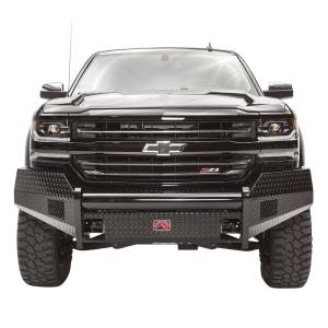 Shop Bumpers By Vehicle - Fab Fours - Fab Fours CS16-K3861-1 Black Steel Front Bumper for Chevy Silverado 1500 2016-2018