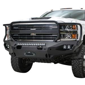 Fab Fours - Fab Fours CH15-X2750-1 Matrix Front Bumper with Grille Guard for Chevy Silverado 2500HD/3500 2015-2019 - Image 1