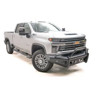 Fab Fours - Fab Fours CH20-Q4962-1 Black Steel Elite Smooth Front Bumper with Pre-Runner Guard for Chevy Silverado 2500HD/3500 2020-2023 - Image 2