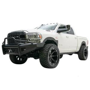 Fab Fours - Fab Fours DR19-Q4462-1 Black Steel Elite Smooth Front Bumper with Pre-Runner Guard for Dodge Ram 2500/3500 2019-2022 New Body Style - Image 3