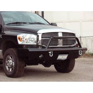 Tough Country - Tough Country AFR2006DLSMB Apache Front Bumper with Bull Bar for Dodge Ram 1500 Mega Cab 2006-2009