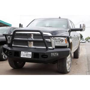 Tough Country - Tough Country EFR1034DAL-BLKWKL Evolution Front Bumper with Full Top Grille Guard for Dodge Ram 2500/3500 2010-2019 - Image 2
