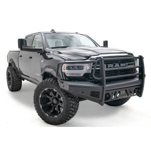 Fab Fours - Fab Fours DR19-Q4460-1 Black Steel Elite Front Bumper with Full Grill Guard for Dodge Ram 2500/3500 2019-2022 New Body Style - Image 2