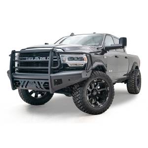 Fab Fours - Fab Fours DR19-Q4460-1 Black Steel Elite Front Bumper with Full Grill Guard for Dodge Ram 2500/3500 2019-2022 New Body Style - Image 3