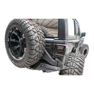 Fab Fours - Fab Fours JL18-Y1851T-1 Rear Bumper Tire Carrier for Jeep Wrangler JL 2018-2021 - Image 1
