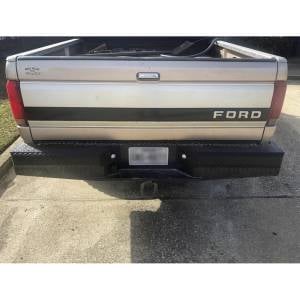 Premium Series Bumpers - Ford - Thunderstruck - Thunderstruck OSF87-300 Premium Rear Bumper with Sensor Holes for Ford F250/F350/F450/F550 1987-1998