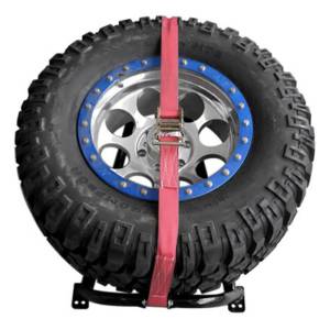 N-Fab - N-Fab BM1TCRD Bed Mounted Tire Carrier with Red Strap - Image 2