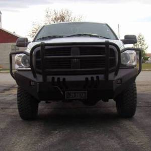 Throttle Down Kustoms - Throttle Down Kustoms BGRIL0609D Front Bumper with Grille Guard for Dodge Ram 2500/3500/4500/5500 2006-2009 - Image 2