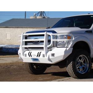 Throttle Down Kustoms - Throttle Down Kustoms BGRIL1116F Front Bumper with Grille Guard for Ford F250/F350/F450/F550 2011-2016 - Image 4