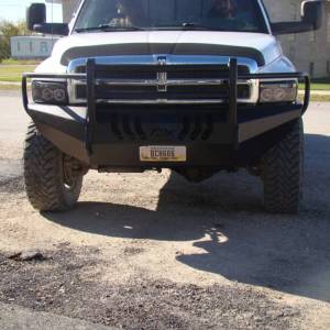 Throttle Down Kustoms - Throttle Down Kustoms BGRIL9402D Front Bumper with Grille Guard for Dodge Ram 1500/2500/3500 1994-2002 - Image 3
