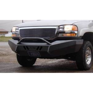 Throttle Down Kustoms - Throttle Down Kustoms BPUSH0306GM Front Bumper with Push Bar for GMC Sierra 1500HD/2500HD/3500 2003-2006 - Image 2