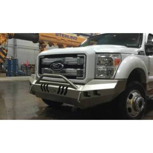 Throttle Down Kustoms - Throttle Down Kustoms BPUSH1116F Front Bumper with Push Bar for Ford F250/F350/F450/F550 2011-2016 - Image 4