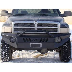 Throttle Down Kustoms - Throttle Down Kustoms BPUSH9402D Front Bumper with Push Bar for Dodge Ram 1500/2500/3500 1994-2002 - Image 3