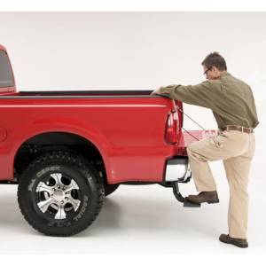 AMP Research - AMP Research 75303-01A BedStep Flip Down Bumper Step for Ford F450 1999-2016 - Image 4