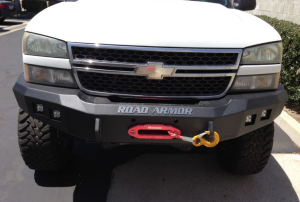 Road Armor - Road Armor 370R0B Front Stealth Winch Bumper with Square Light Holes Chevy Silverado 2500HD/3500 2003-2006 *Overstock* - Image 2