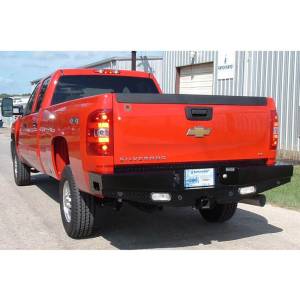 Sport Rear Bumpers - Chevy - Ranch Hand - Ranch Hand SBC081BLSL Sport Rear Bumper with Lights and Sensor Holes for Chevy Silverado 2500HD/3500 2007-2010