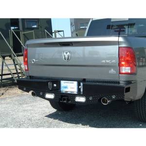 Ranch Hand - Ranch Hand SBD09HBLSLE Sport Rear Bumper with Dual Exhaust and Sensor Holes for Dodge Ram 1500 2009-2023 - Image 5