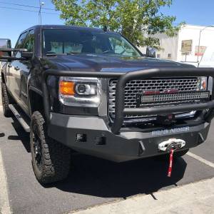 Road Armor - Road Armor 215R5B Stealth Winch Front Bumper with Lonestar Guard and Square Light Holes for GMC Sierra 2500HD/3500 2015-2019 - Image 4