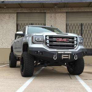 Road Armor - Road Armor 2161F0B Stealth Winch Front Bumper with Square Light Holes for GMC Sierra 1500 2016-2018 - Image 3