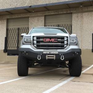 Road Armor - Road Armor 2161F0B Stealth Winch Front Bumper with Square Light Holes for GMC Sierra 1500 2016-2018 - Image 4