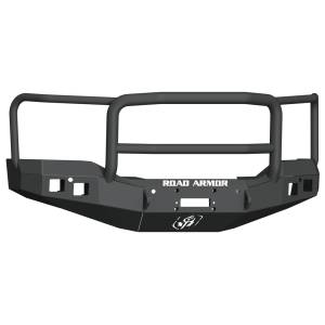 Road Armor 2161F5B Stealth Winch Front Bumper with Lonestar Guard and Square Light Holes for GMC Sierra 1500 2016-2018