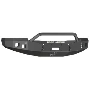 Road Armor 314R4B Stealth Winch Front Bumper with Pre-Runner Guard and Square Light Holes for Chevy Silverado 1500 2014-2015