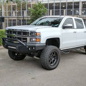 Road Armor - Road Armor 314R4B-NW Stealth Non-Winch Front Bumper with Pre-Runner Guard and Square Light Holes for Chevy Silverado 1500 2014-2015 - Image 5