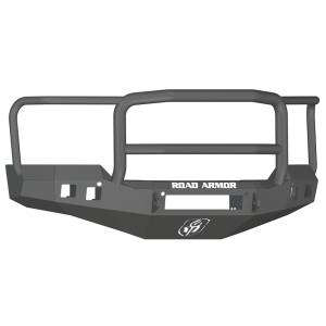 Road Armor Stealth - Chevy Silverado 1500 2016-2018 - Road Armor - Road Armor 316R5B-NW Stealth Non-Winch Front Bumper with Lonestar Guard and Square Light Holes for Chevy Silverado 1500 2016-2018