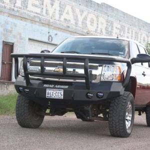 Road Armor - Road Armor 37702B Stealth Winch Front Bumper with Titan II Guard and Round Light Holes for Chevy Silverado 1500 2008-2013 - Image 5