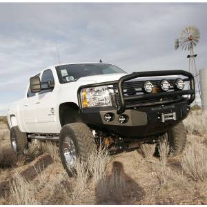 Road Armor - Road Armor 38205B Stealth Winch Front Bumper with Lonestar Guard and Round Light Holes for Chevy Silverado 2500HD/3500 2011-2014 - Image 2