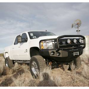 Road Armor - Road Armor 38205B Stealth Winch Front Bumper with Lonestar Guard and Round Light Holes for Chevy Silverado 2500HD/3500 2011-2014 - Image 5