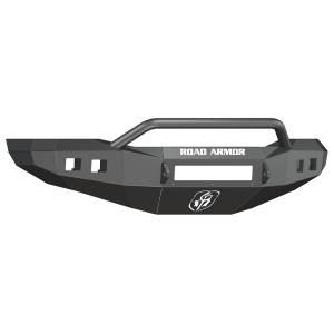 Road Armor 406R4B-NW Stealth Non-Winch Front Bumper with Pre-Runner Guard and Square Light Holes for Dodge Ram 2500/3500/4500/5500 2006-2009