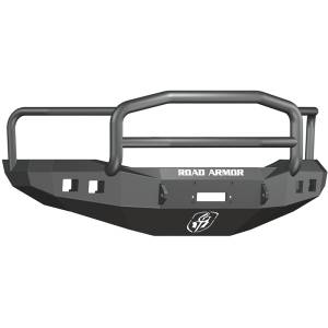 Road Armor Stealth - Dodge RAM 1500 2006-2008 - Road Armor - Road Armor 407R5B Stealth Winch Front Bumper with Lonestar Guard and Square Light Holes for Dodge Ram 1500 2006-2008