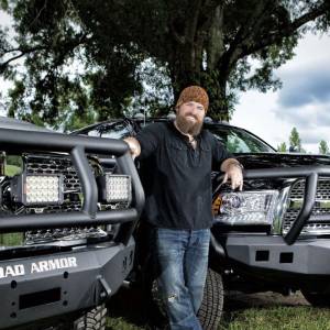 Road Armor - Road Armor 408R2B Stealth Winch Front Bumper with Titan II Guard and Square Light Holes for Dodge Ram 2500/3500/4500/5500 2010-2018 - Image 2