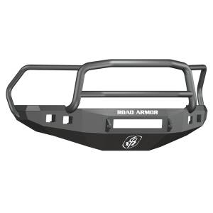 Road Armor 408R5B-NW Stealth Non-Winch Front Bumper with Lonestar Guard and Square Light Holes for Dodge Ram 2500/3500/4500/5500 2010-2018
